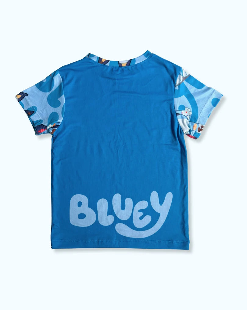 Pijama de Bluey para niños | Conjunto de 2 piezas en Tela piel de Durazno
