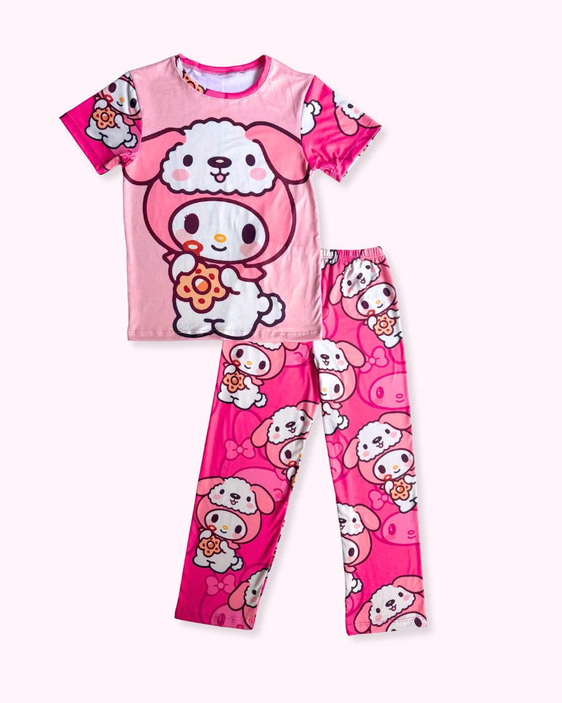 Pijama de My Melody para niñas – Conjunto en tela piel de durazno ultra suave