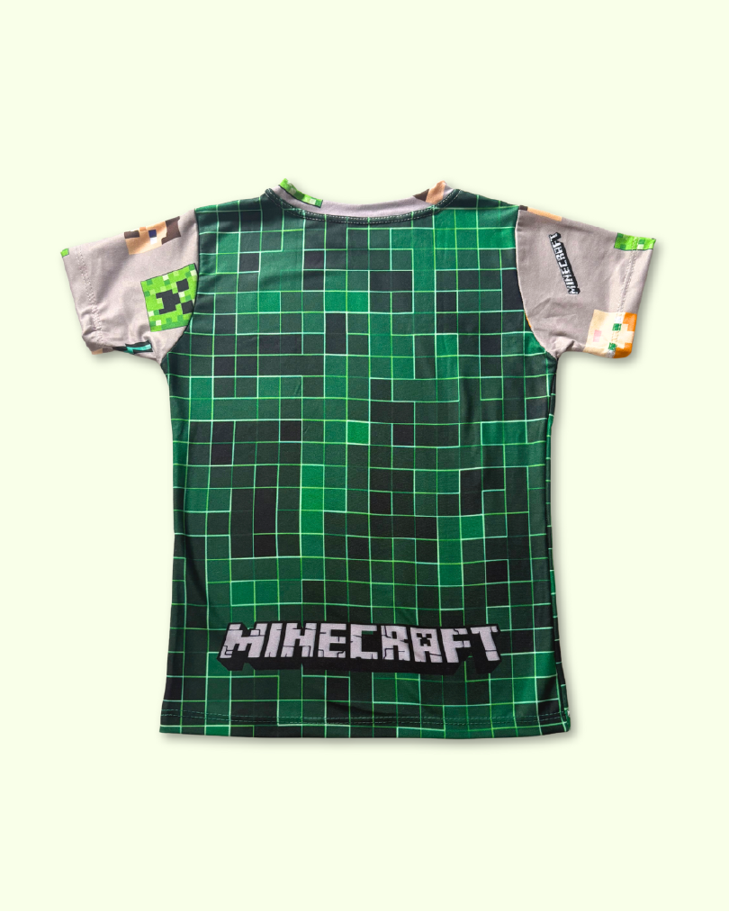 Pijama de Minecraft para niños | Conjunto en tela piel de durazno