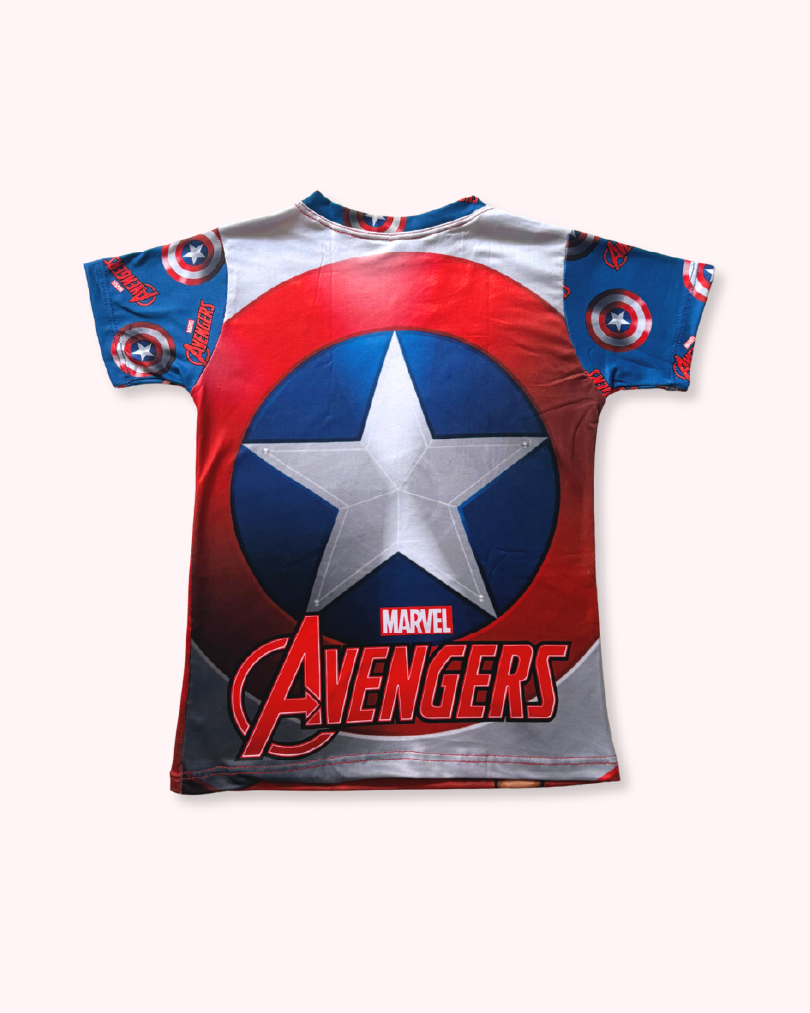 Pijama del Capitán América para niños | Set en tela piel de durazno