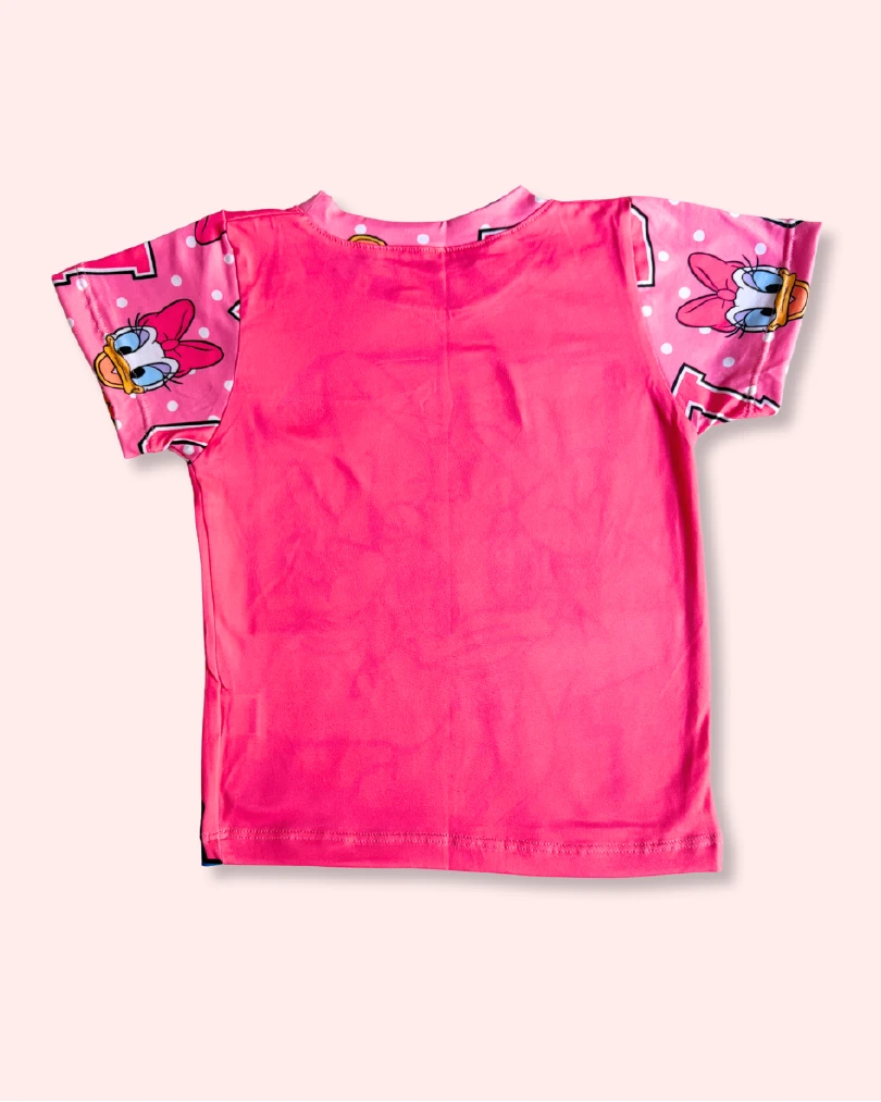Pijama de Daisy Duck para niñas | Conjunto 2 piezas en tela piel de durazno