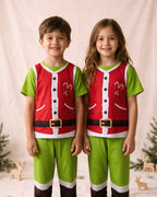 Pijama Disfraz de Grinch - Manga Corta y Pantalón