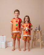 Pijama Disfraz de Papá Galleta de Jengibre - Manga Corta y Pantaloneta
