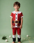 Pijama Disfraz de Papá Noel para Niño - Manga Corta y Pantalón