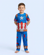 Pijama Disfraz de Capitán América para Niño - Manga Corta y Pantalón