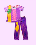 Pijama Disfraz de Rapunzel para Niña - Manga Larga y Pantalón