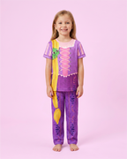 Pijama Disfraz de Rapunzel para Niña - Manga Larga y Pantalón