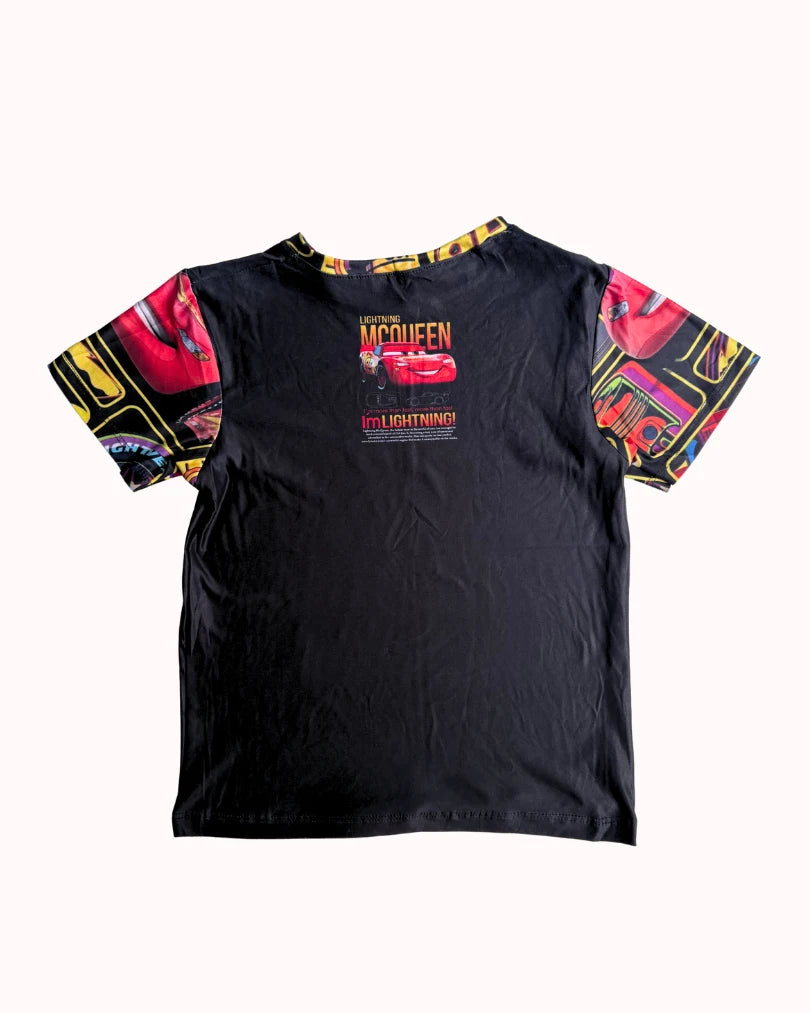Pijama de Rayo McQueen para niños | Conjunto de 2 piezas en tela piel de durazno