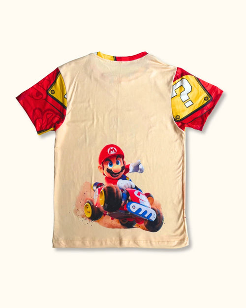 Pijama de Mario Kart para niños – Conjunto en tela piel de durazno
