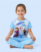 Pijama de Frozen para Niña - Manga Corta y Pantalón